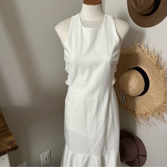 NEW with Tags. Halston Heritage White Dress. Size 6 - Picture 4 of 14